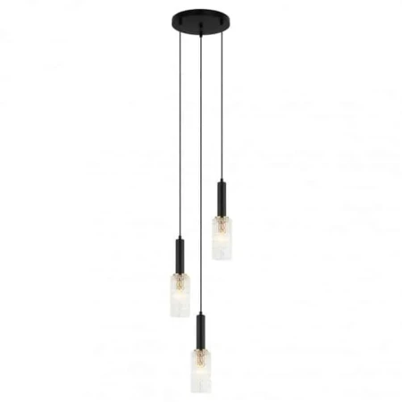 Lampa nad stół wisząca nowoczesna Perola PND-43363-3 BK+BR czarna – Italux